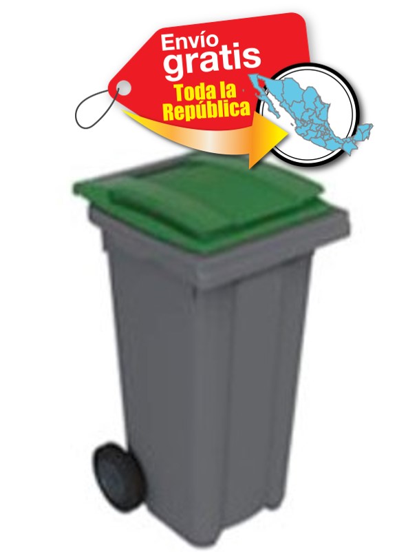 Bote de basura 2 ruedas 180 lts SULO